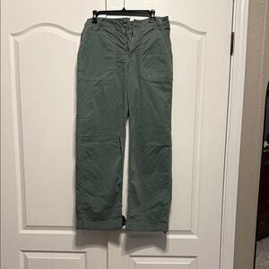 American Eagle Outfitters Olive Green Straight Leg Utility Pants